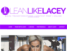 Tablet Screenshot of leanlikelacey.com